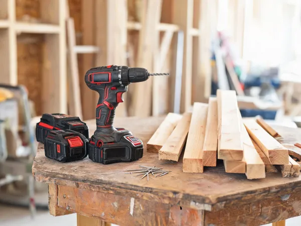 Cordless drilling setup