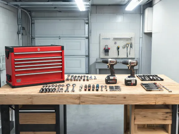 Garage and workshop